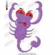 Cartoon Scorpion Embroidery Design 04
